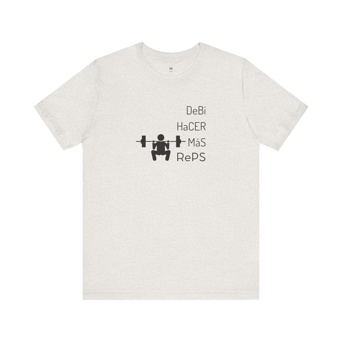 Unisex Workout T-Shirt - "DeBi HaCER MaS RePS" | Bold Hispanic & Latino Gym Apparel