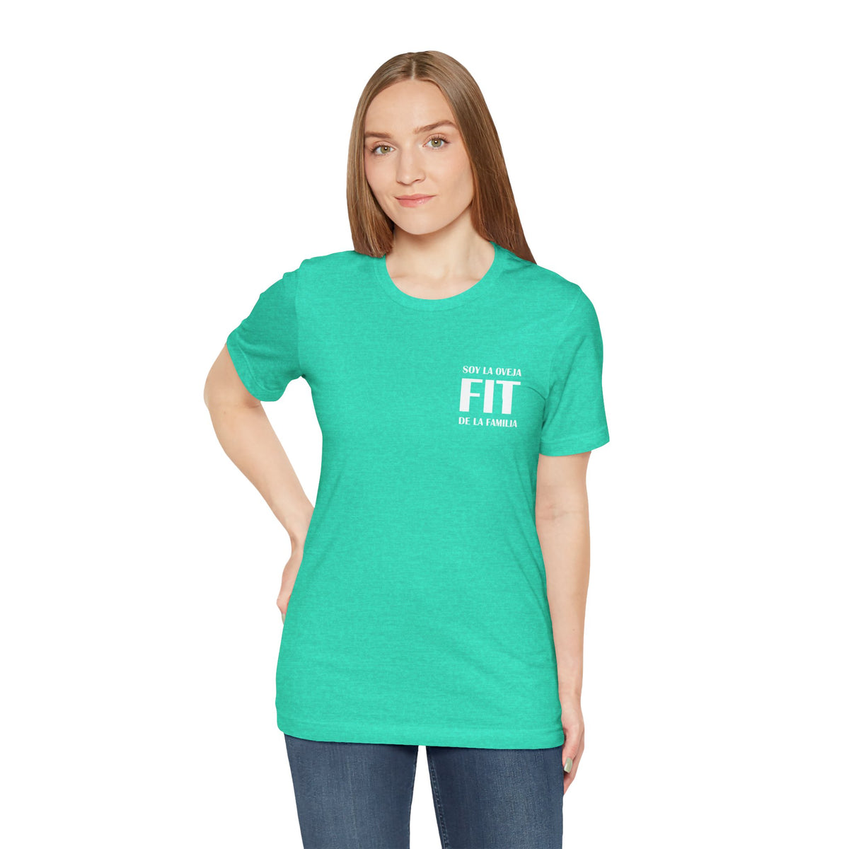 Women's Workout T-Shirt - "Oveja Fit de la Familia" | Stylish & Fun Activewear