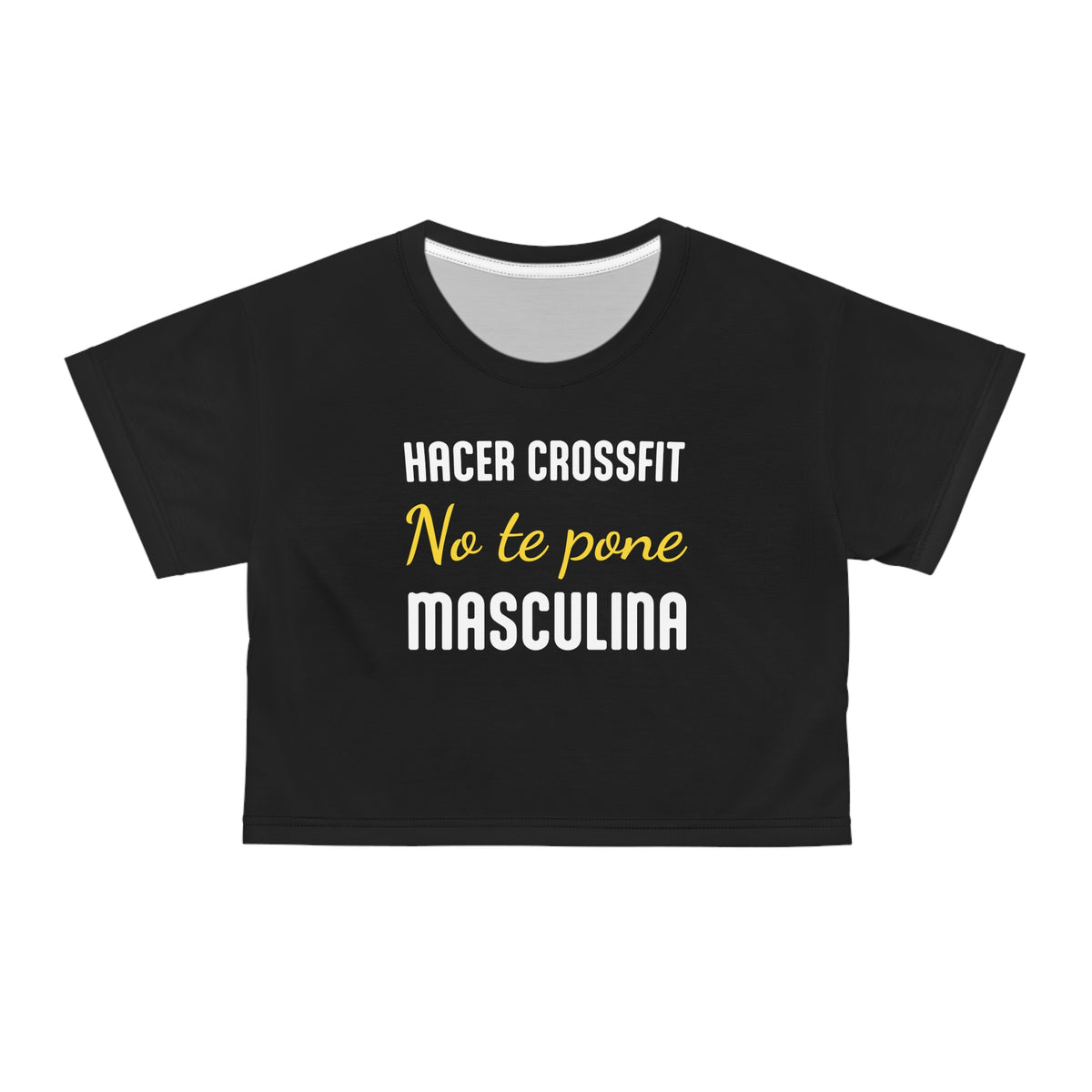 Crop Top de Entrenamiento para Mujer - "Más Culona" | Ropa Deportiva Hispana y Latina