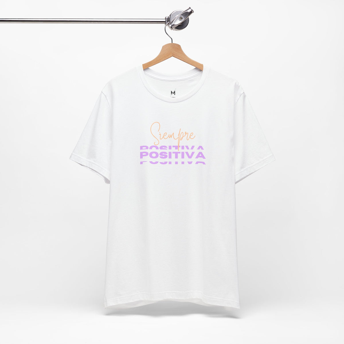 Women's Workout T-Shirt - "Siempre Positiva" | Stylish & Motivational Activewear