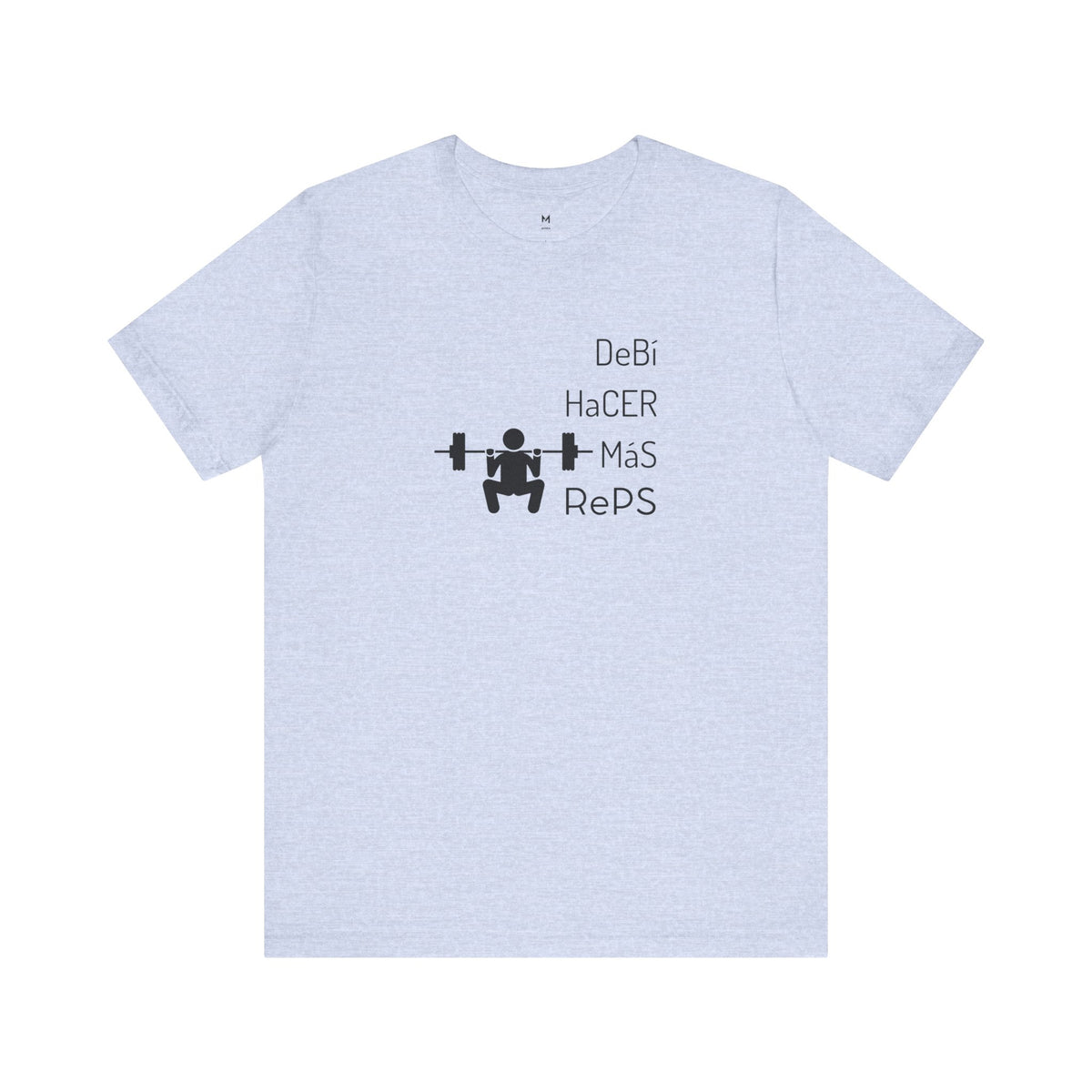 Unisex Workout T-Shirt - "DeBi HaCER MaS RePS" | Bold Hispanic & Latino Gym Apparel