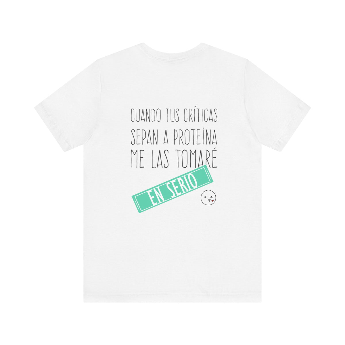 Women's Workout T-Shirt - "Críticas de Proteína" | Stylish & Motivational Activewear