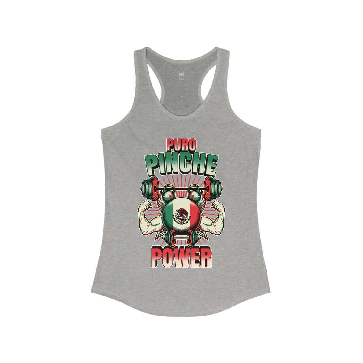 Tank Top de Entrenamiento para Mujer - "Puro Pinche Power" | Ropa Deportiva Mexicana y Latina
