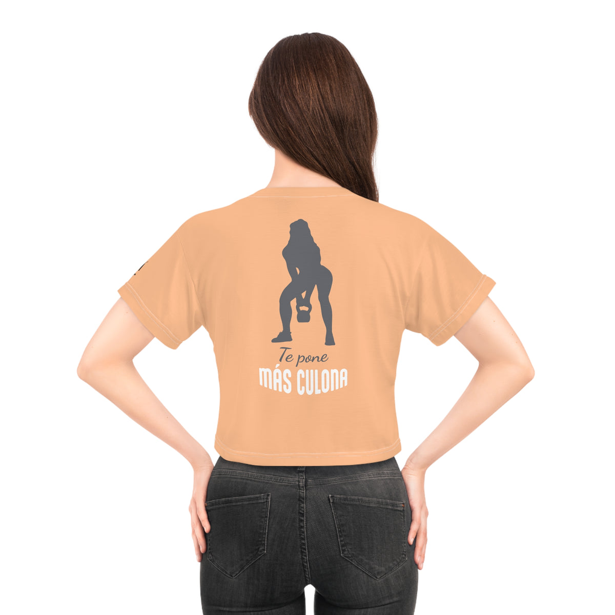 Crop Top de Entrenamiento para Mujer - "Más Culona" | Ropa Deportiva Hispana y Latina