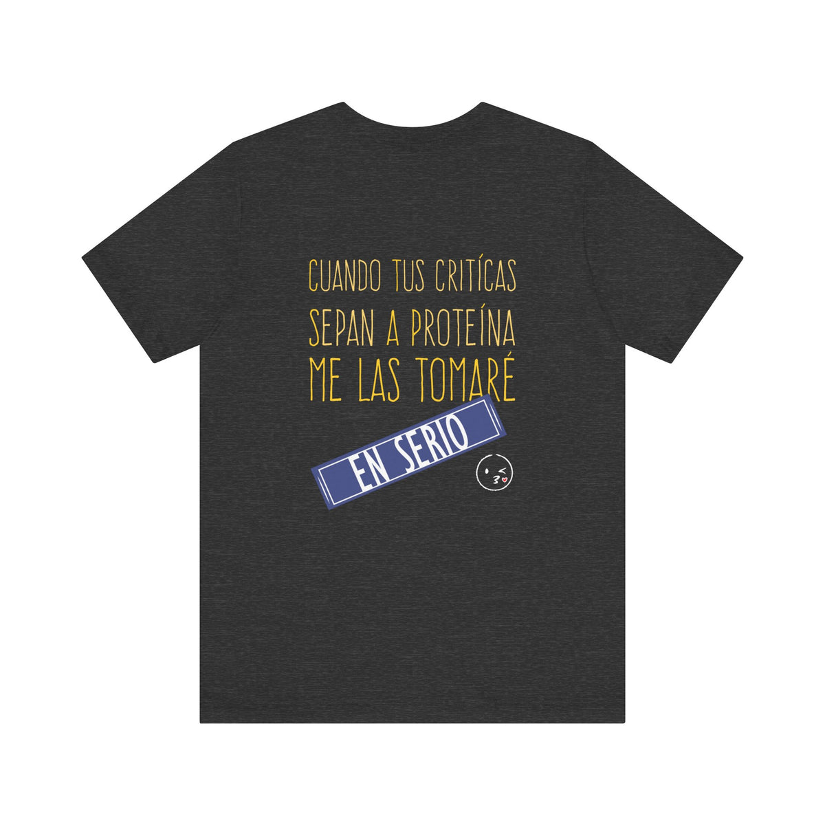 Women's Workout T-Shirt - "Críticas de Proteína" | Stylish & Motivational Activewear