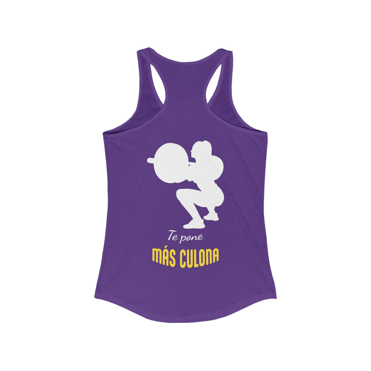 Tank Top de Entrenamiento para Mujer - "Más Culona" (Violeta) | Ropa Deportiva Divertida para Latinas