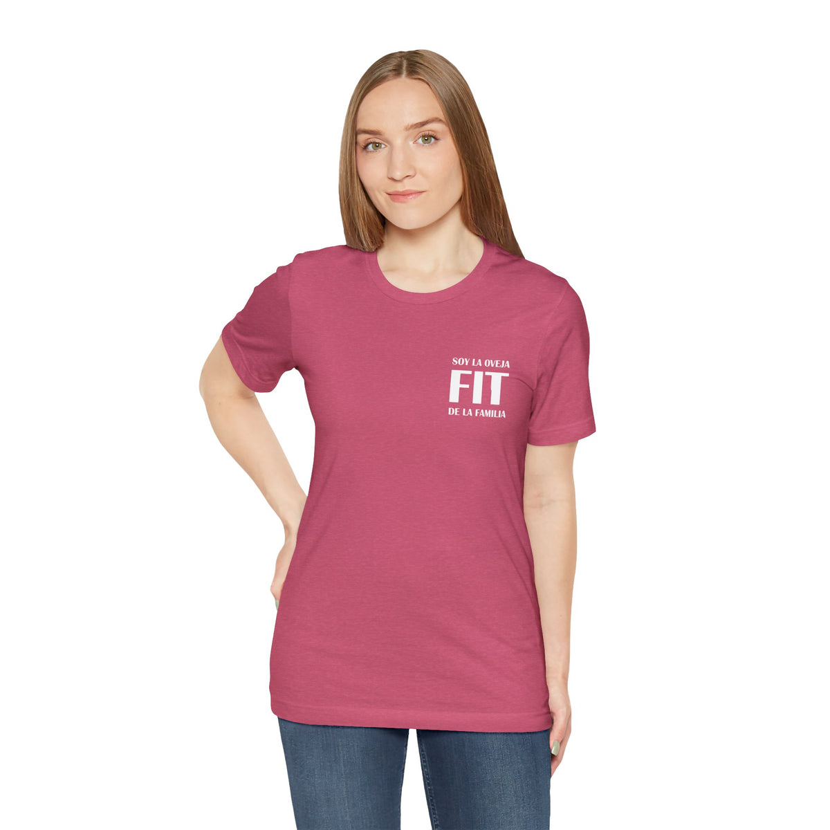 Women's Workout T-Shirt - "Oveja Fit de la Familia" | Stylish & Fun Activewear