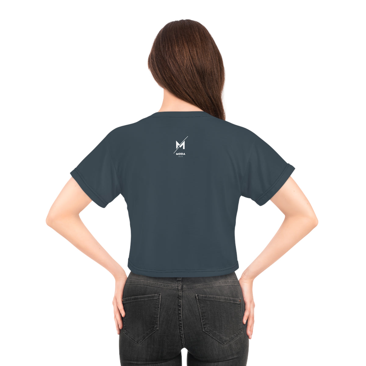 Camiseta Crop Top de Entrenamiento para Mujer - "A Mal Tiempo, Buena Cara" | Estilo y Motivación en Ropa Deportiva