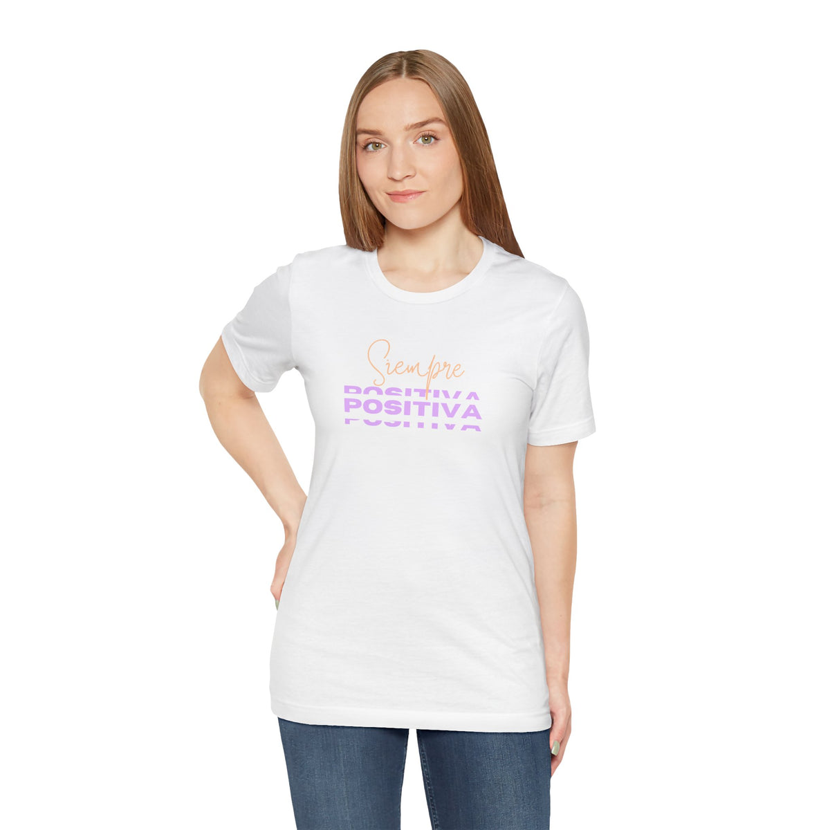Camiseta de Entrenamiento para Mujer - "Siempre Positiva" | Estilo y Motivación en Ropa Deportiva