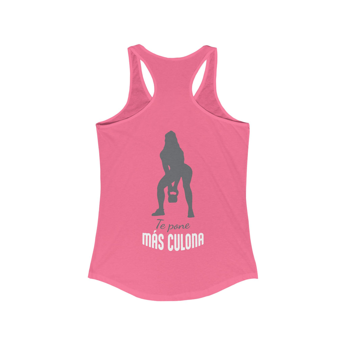 Tank Top de Entrenamiento para Mujer - "Más Culona" (Rosa) | Ropa Deportiva Divertida para Latinas