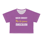 Women's Workout Crop Top - "Más Culona" | Humorous Hispanic & Latina Gym Apparel