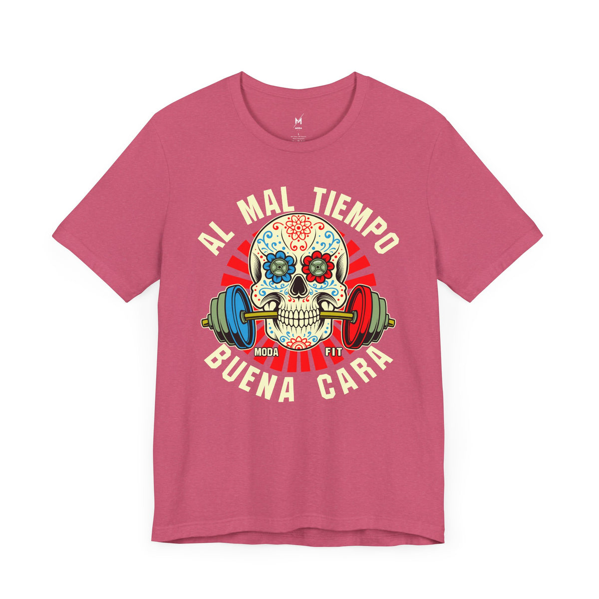 Camiseta de Entrenamiento para Mujer - "Al Mal Tiempo Buena Cara" | Estilo y Motivación en Ropa Deportiva