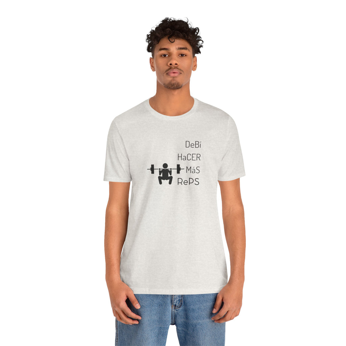 Unisex Workout T-Shirt - "DeBi HaCER MaS RePS" | Bold Hispanic & Latino Gym Apparel