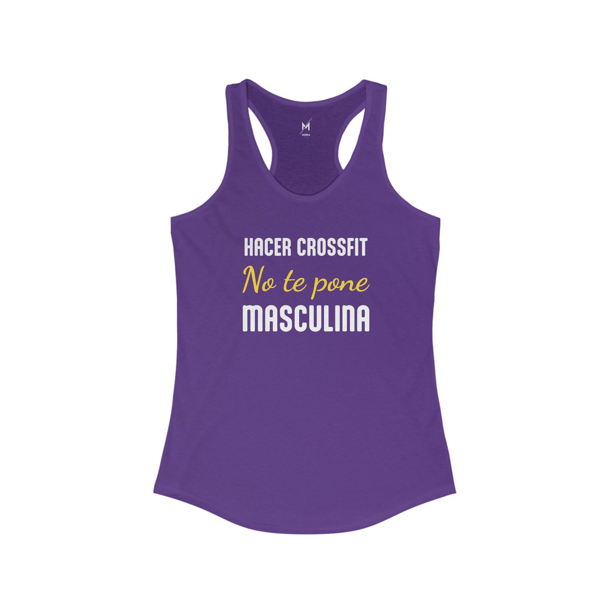 Tank Top de Entrenamiento para Mujer - "Más Culona" (Violeta) | Ropa Deportiva Divertida para Latinas