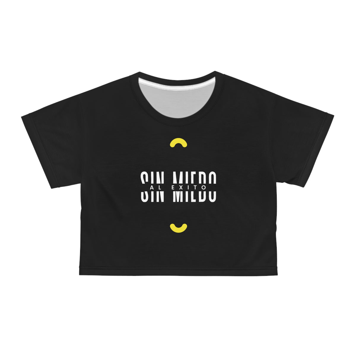 Women's Workout Crop Top - "Sin Miedo Al Éxito" | Motivational Hispanic & Latina Gym Apparel