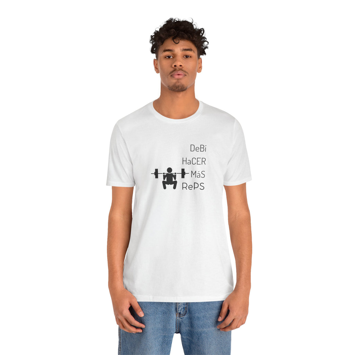 Unisex Workout T-Shirt - "DeBi HaCER MaS RePS" | Bold Hispanic & Latino Gym Apparel