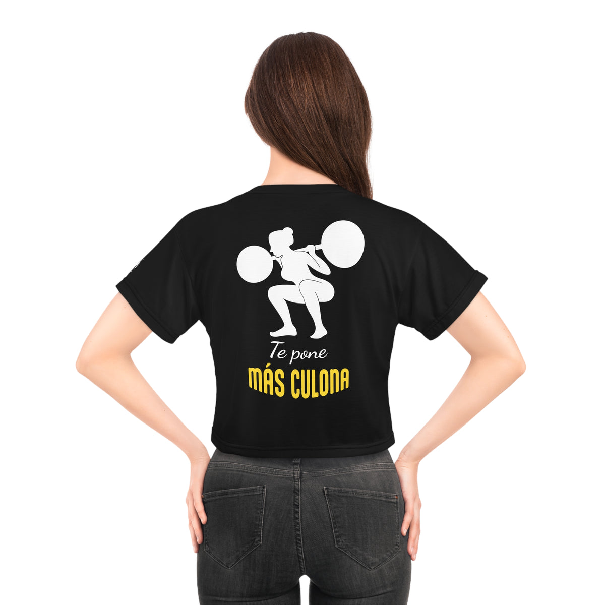 Crop Top de Entrenamiento para Mujer - "Más Culona" | Ropa Deportiva Hispana y Latina