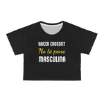 Women's Workout Crop Top - "Más Culona" | Bold Hispanic & Latina Gym Apparel