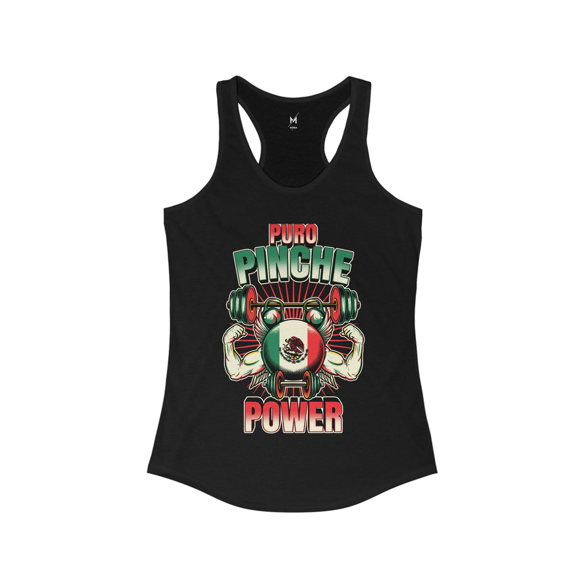 Tank Top de Entrenamiento para Mujer - "Puro Pinche Power" | Ropa Deportiva Mexicana y Latina