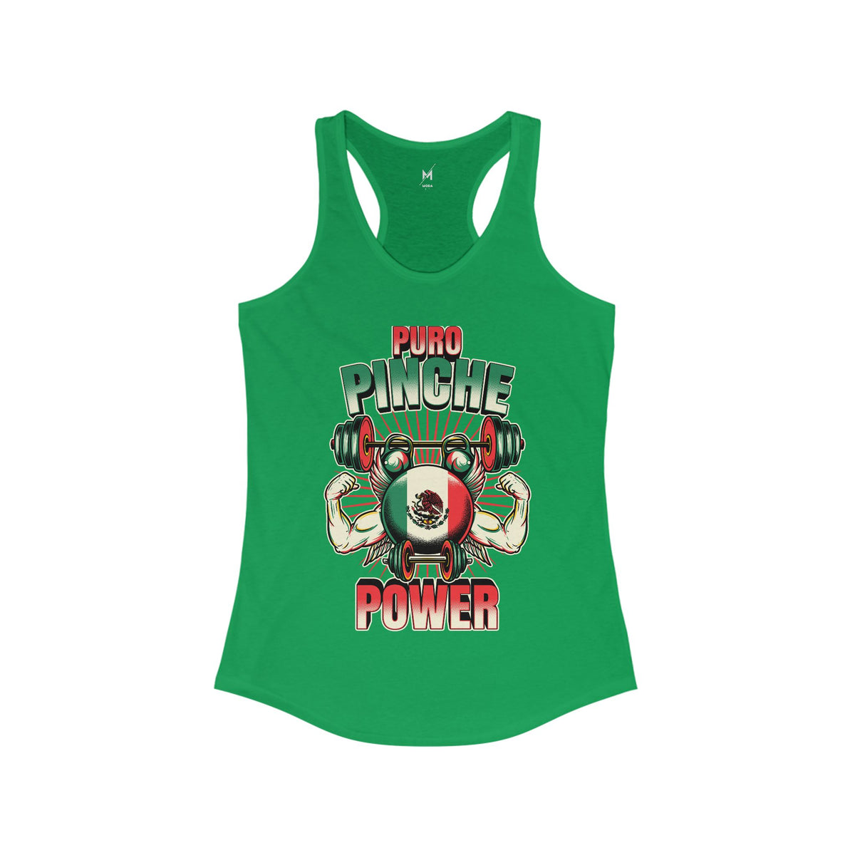 Tank Top de Entrenamiento para Mujer - "Puro Pinche Power" | Ropa Deportiva Mexicana y Latina