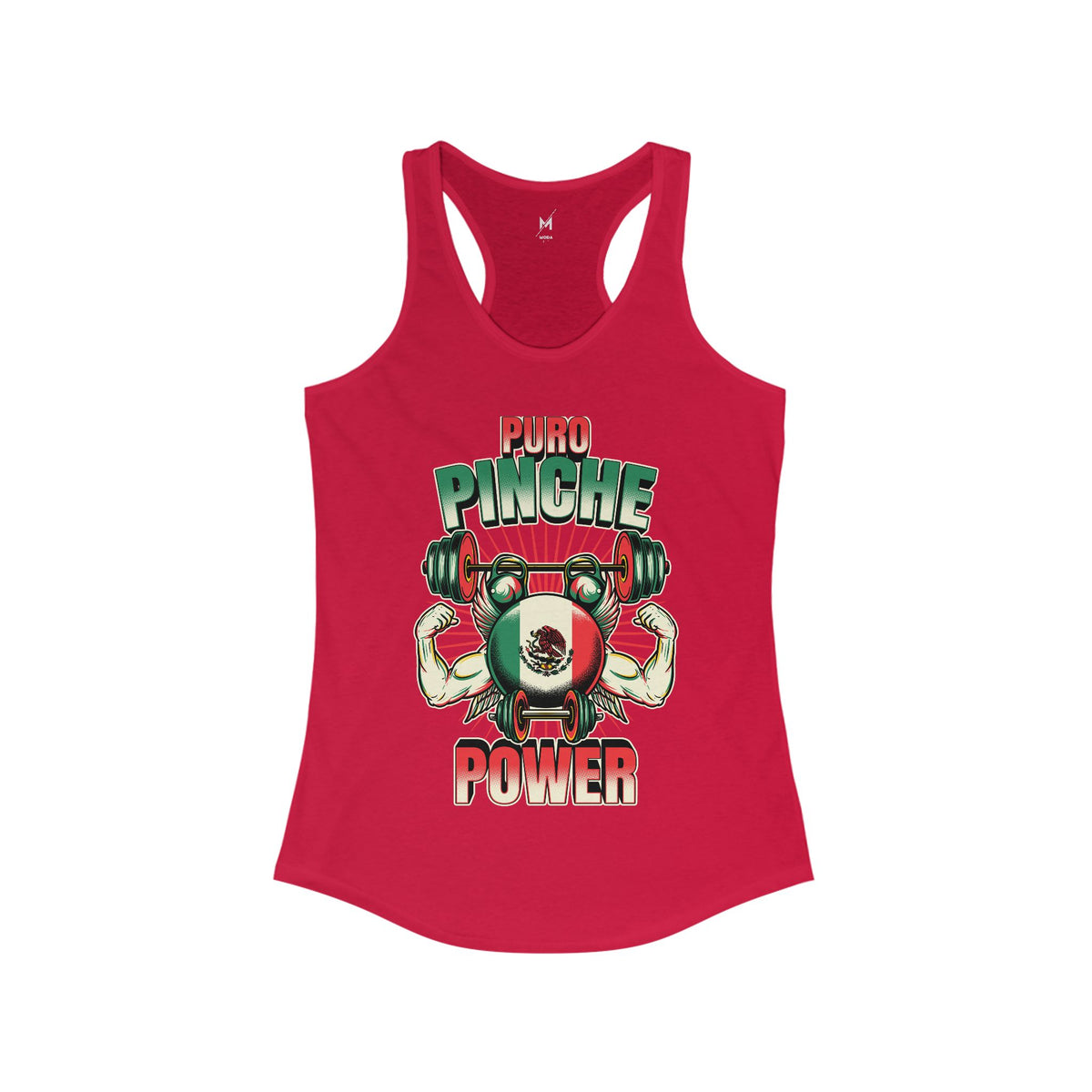 Tank Top de Entrenamiento para Mujer - "Puro Pinche Power" | Ropa Deportiva Mexicana y Latina