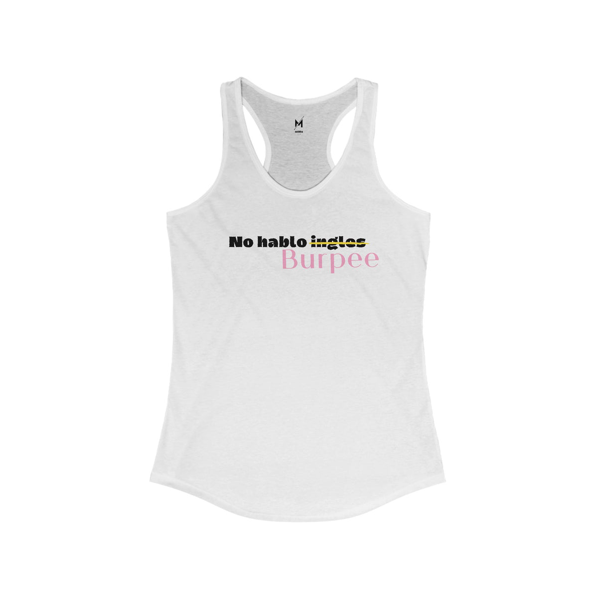 Tank Top de Entrenamiento para Mujer - "No Hablo Burpee" | Ropa Deportiva Divertida para Latinas