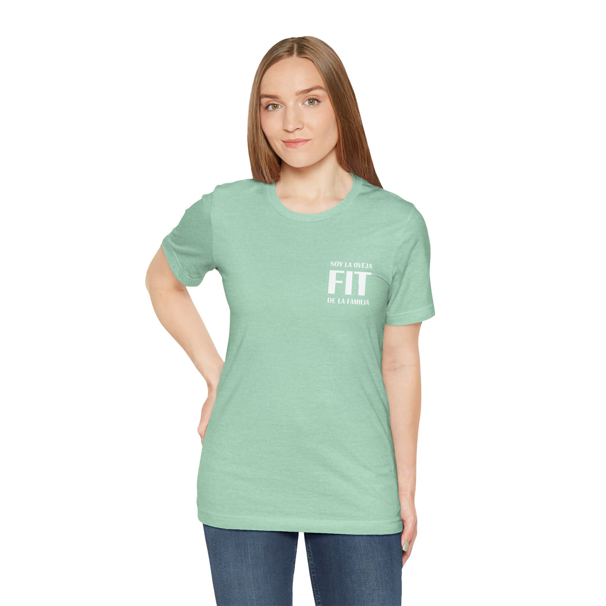 Women's Workout T-Shirt - "Oveja Fit de la Familia" | Stylish & Fun Activewear
