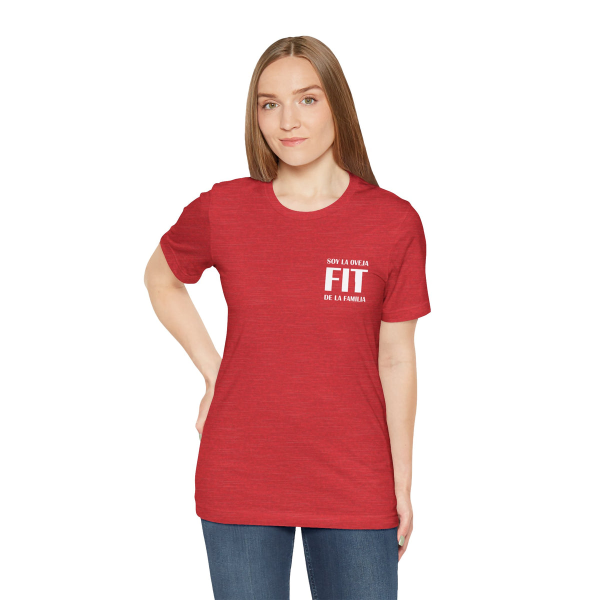 Women's Workout T-Shirt - "Oveja Fit de la Familia" | Stylish & Fun Activewear