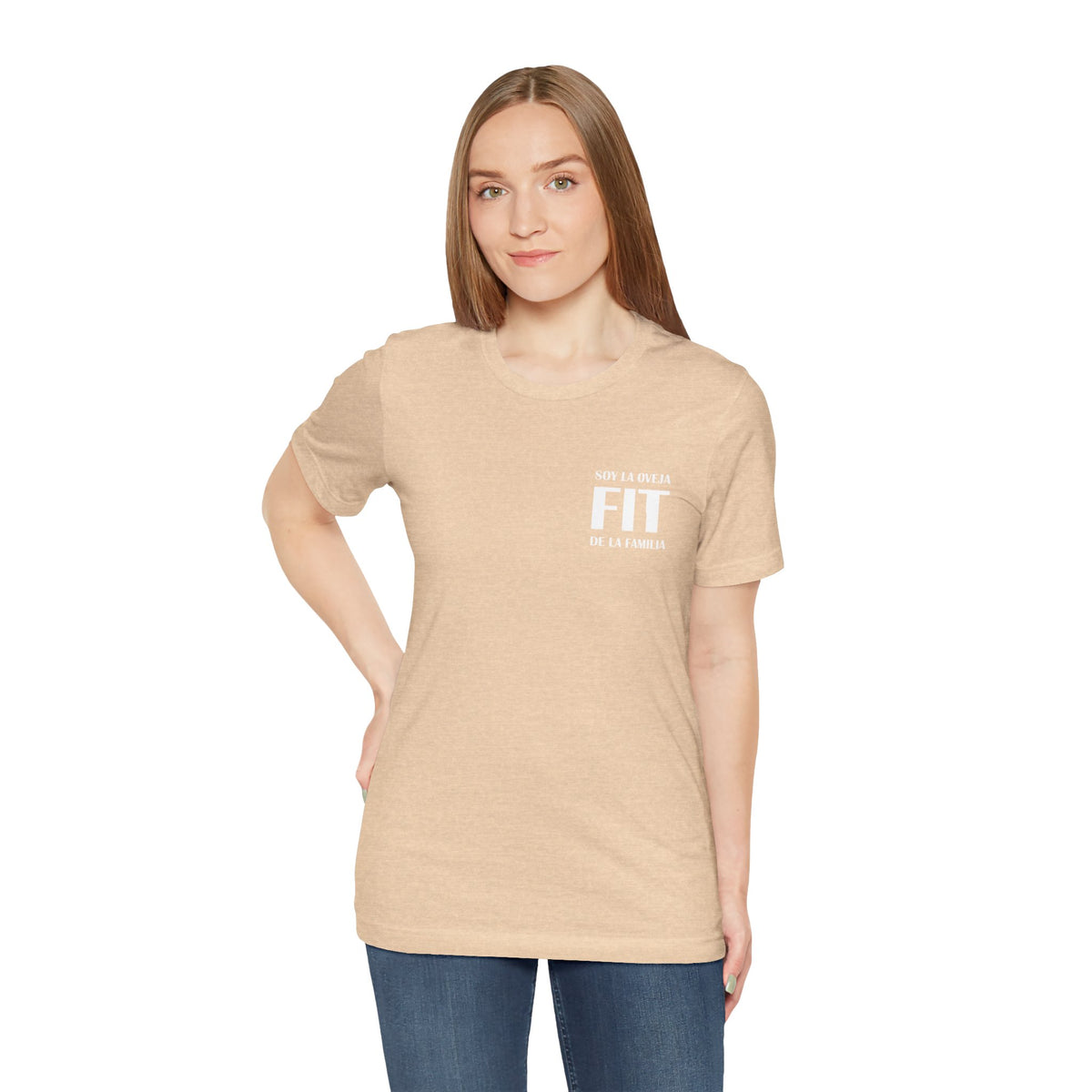 Women's Workout T-Shirt - "Oveja Fit de la Familia" | Stylish & Fun Activewear