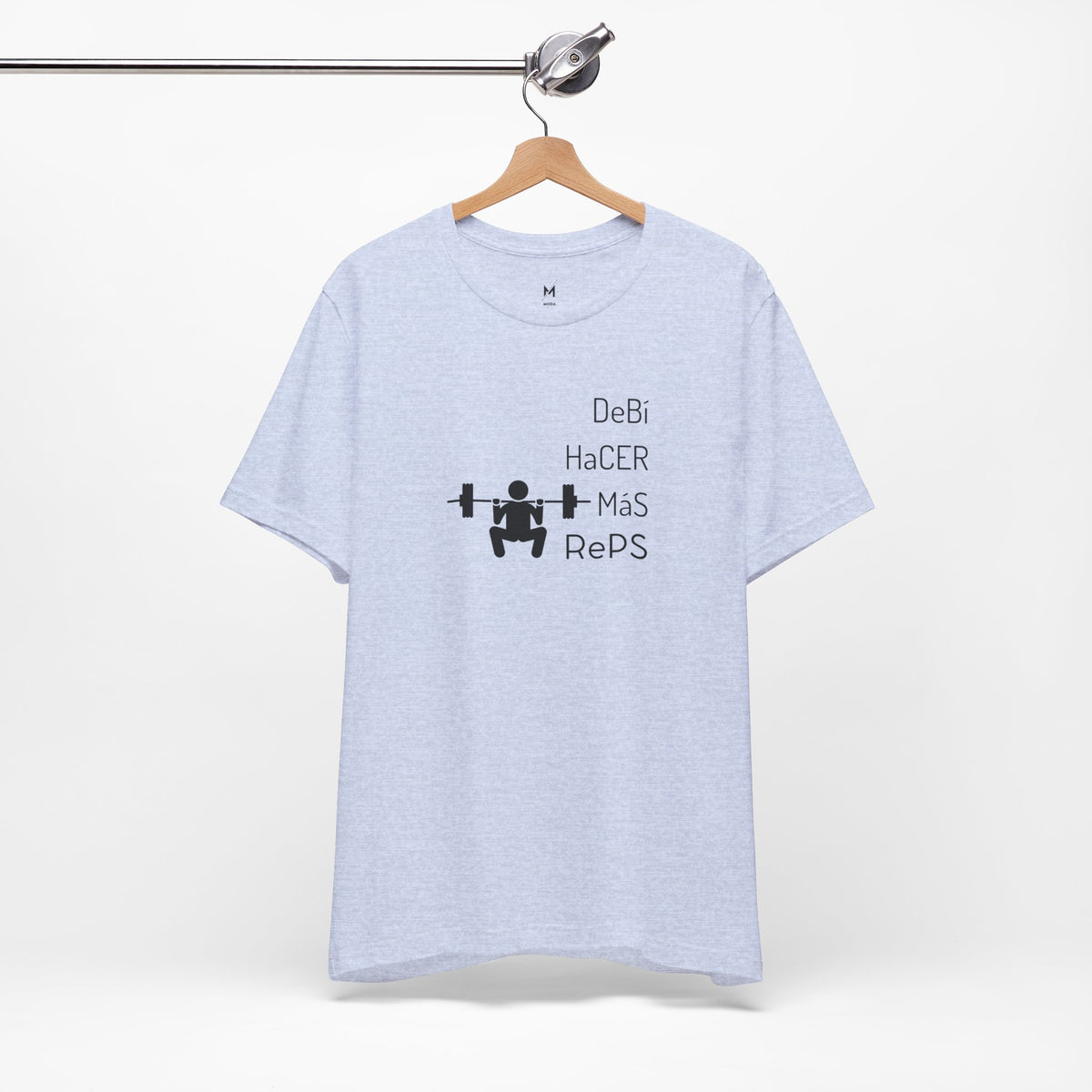 Unisex Workout T-Shirt - "DeBi HaCER MaS RePS" | Bold Hispanic & Latino Gym Apparel