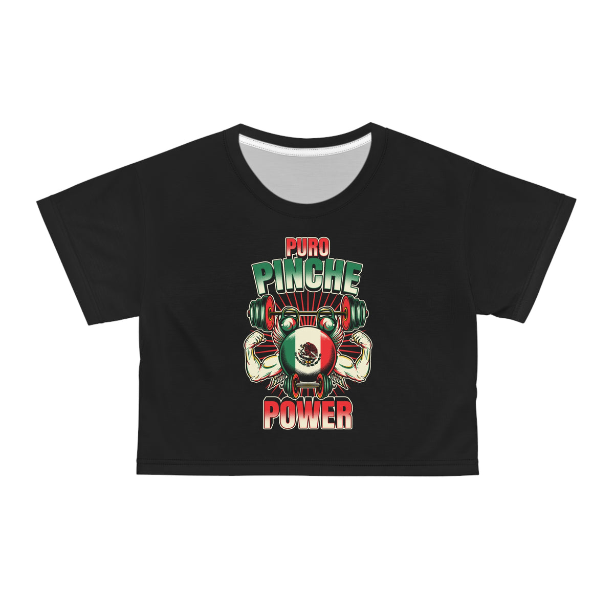 Crop Top Deportivo para Mujer - Puro Pinche Power