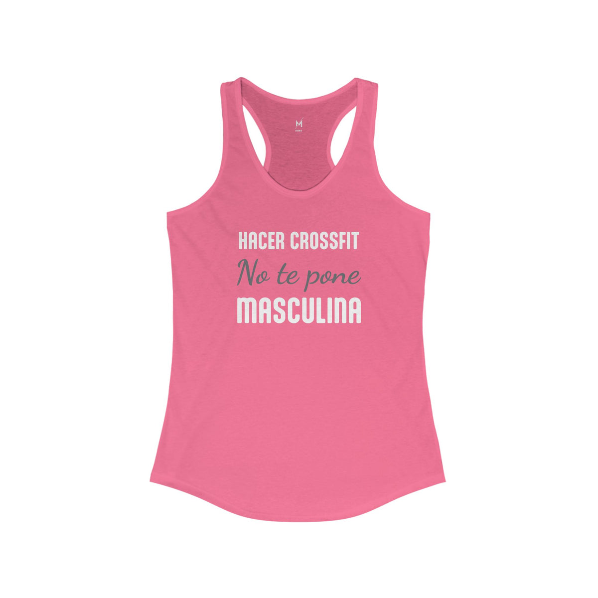 Tank Top de Entrenamiento para Mujer - "Más Culona" (Rosa) | Ropa Deportiva Divertida para Latinas