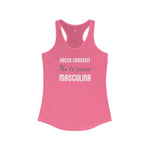 Women's Workout Tank Top - "Más Culona" (Pink) | Fun Hispanic & Latina Gym Apparel