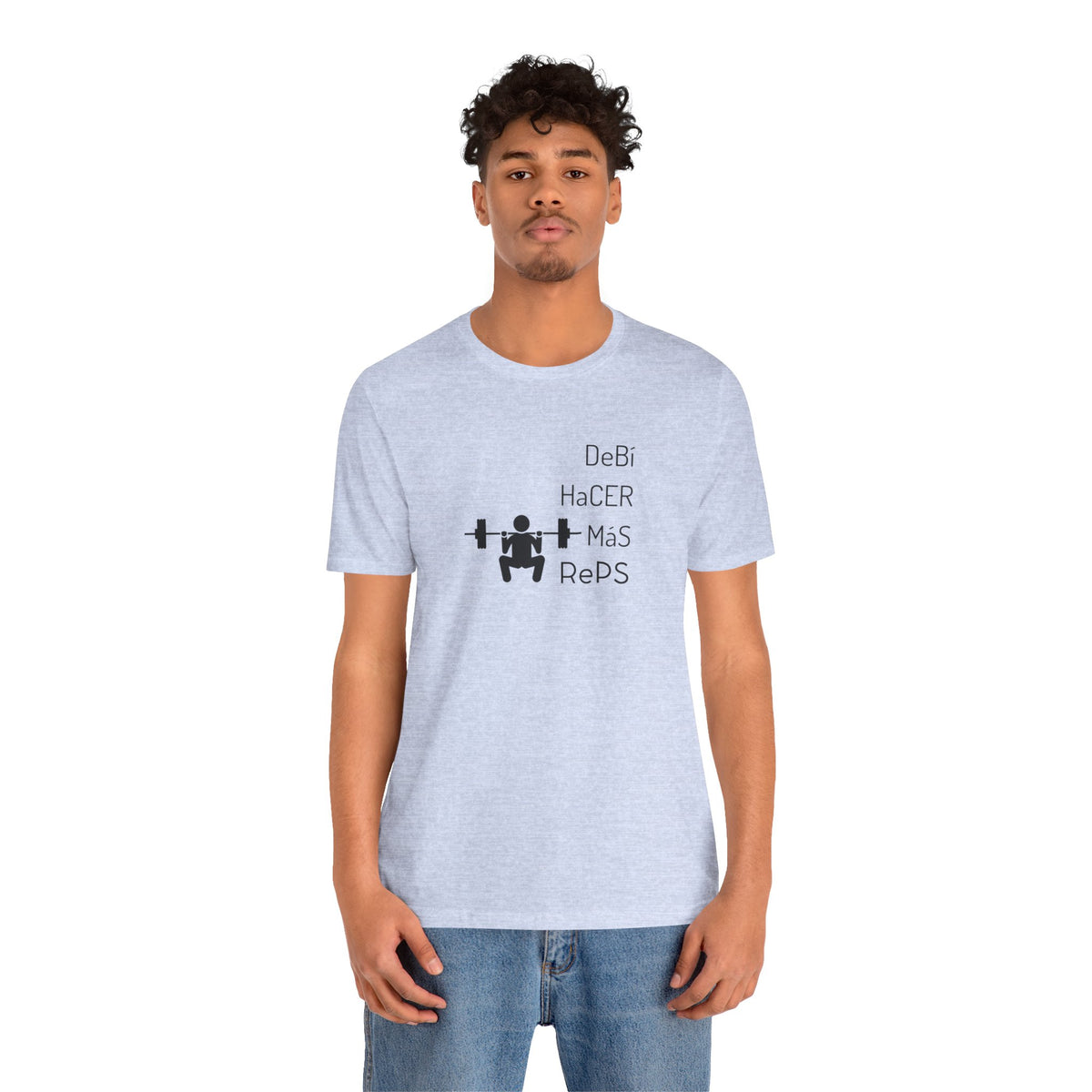 Unisex Workout T-Shirt - "DeBi HaCER MaS RePS" | Bold Hispanic & Latino Gym Apparel